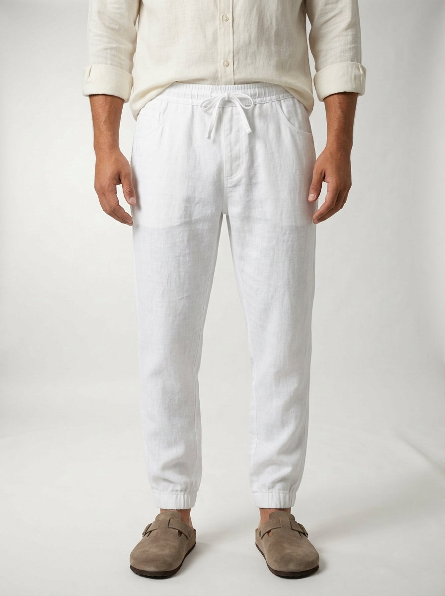 Carrick - Pantalon jogger en lin léger
