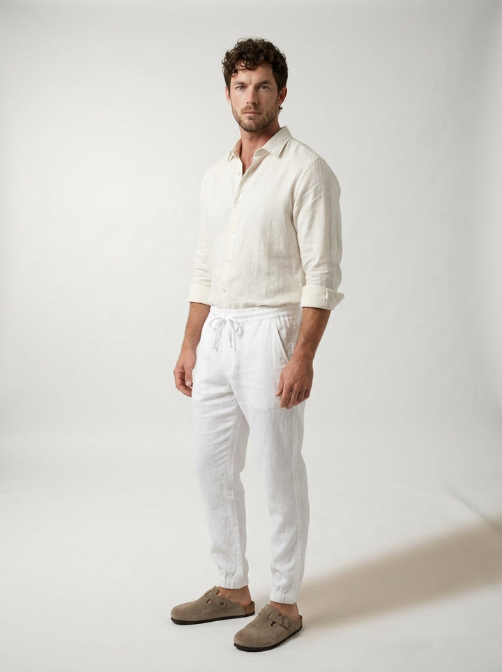 Carrick - Pantalon jogger en lin léger