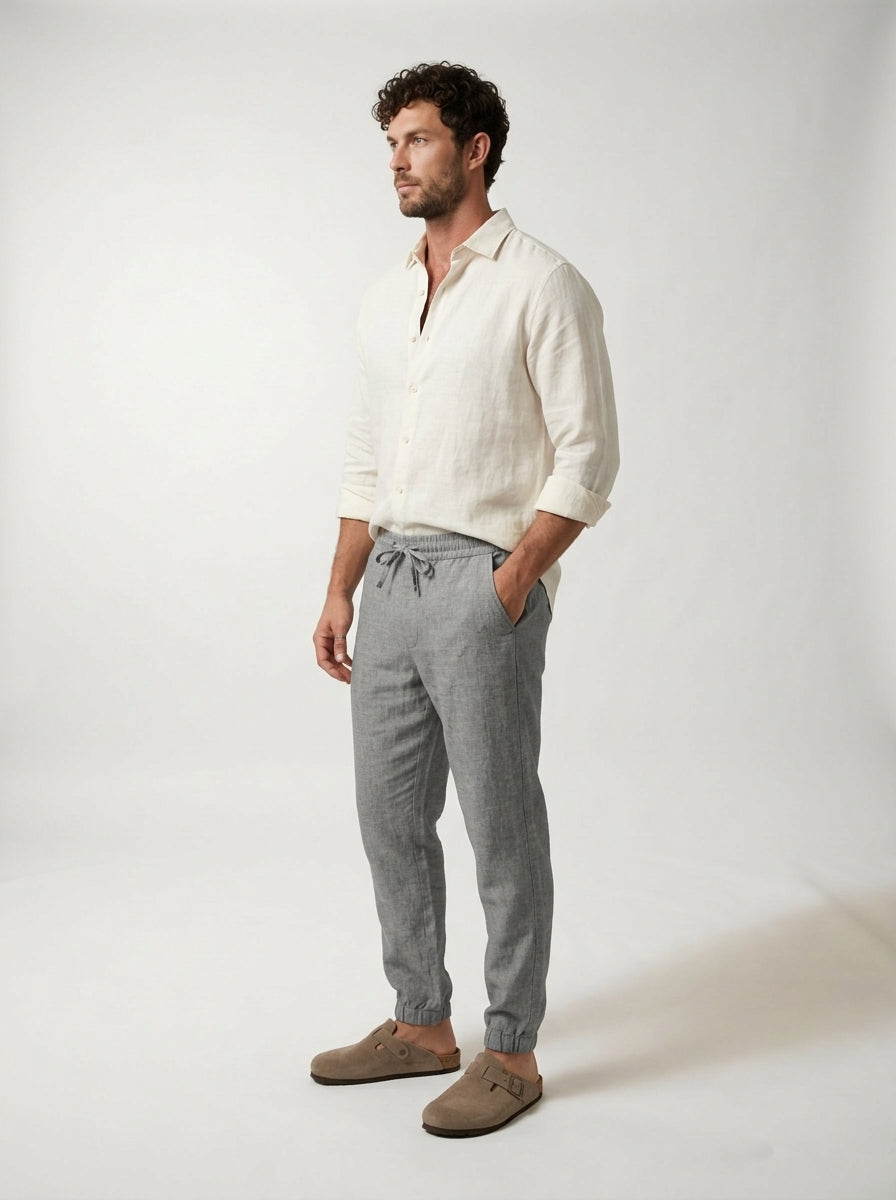 Carrick - Pantalon jogger en lin léger