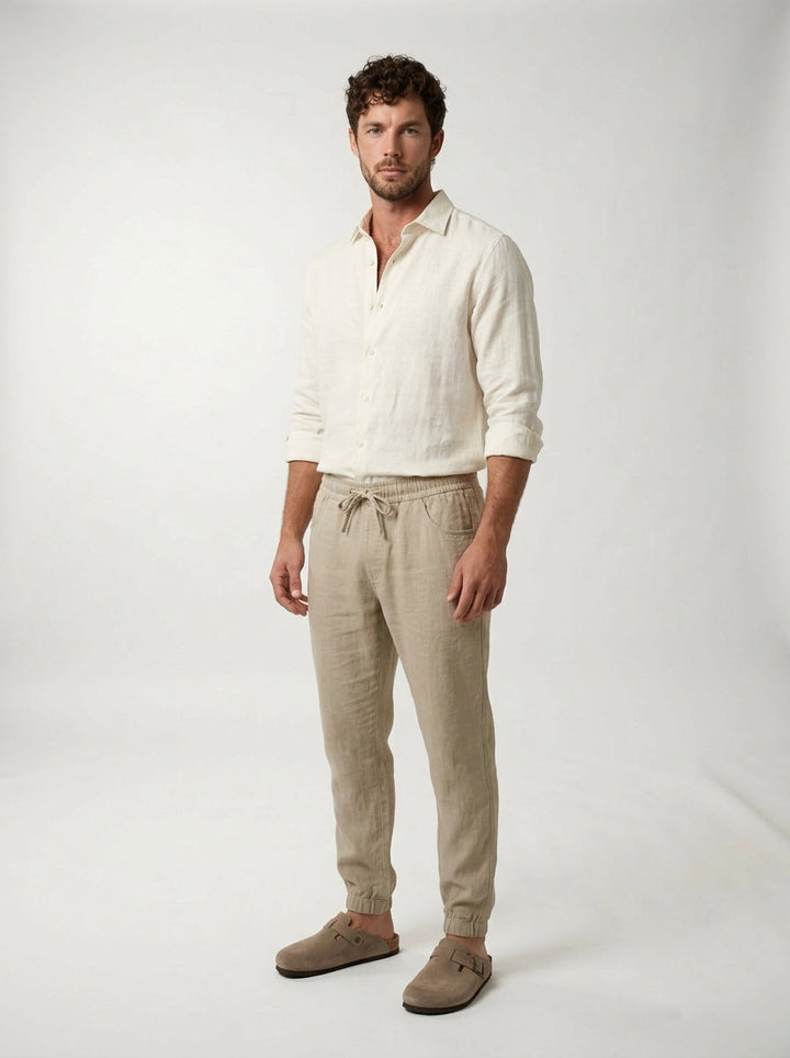 Carrick - Pantalon jogger en lin léger