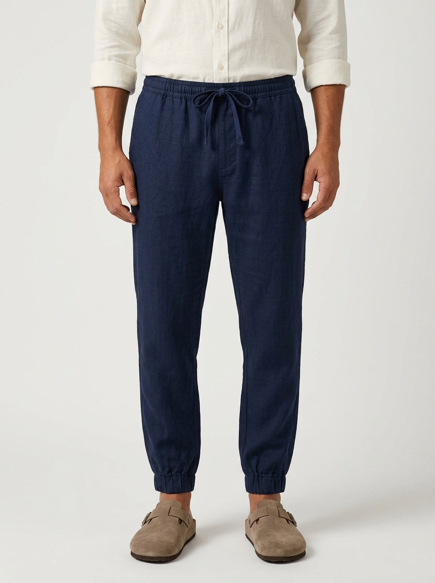 Carrick - Pantalon jogger en lin léger