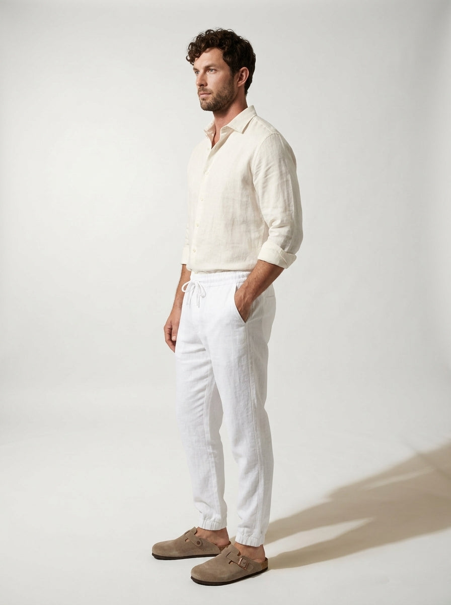 Carrick - Pantalon jogger en lin léger