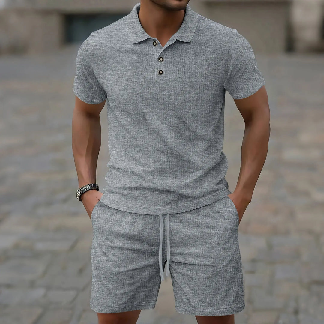 Pryce - Ensemble polo et short légers pour homme