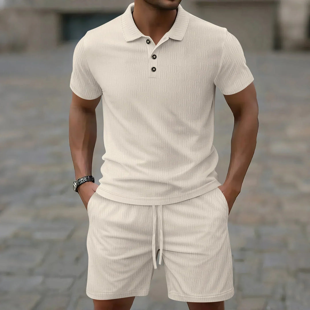 Pryce - Ensemble polo et short légers pour homme
