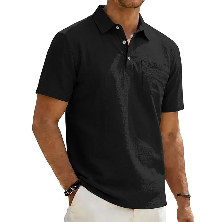 Grafton - Polo texturé à manches courtes