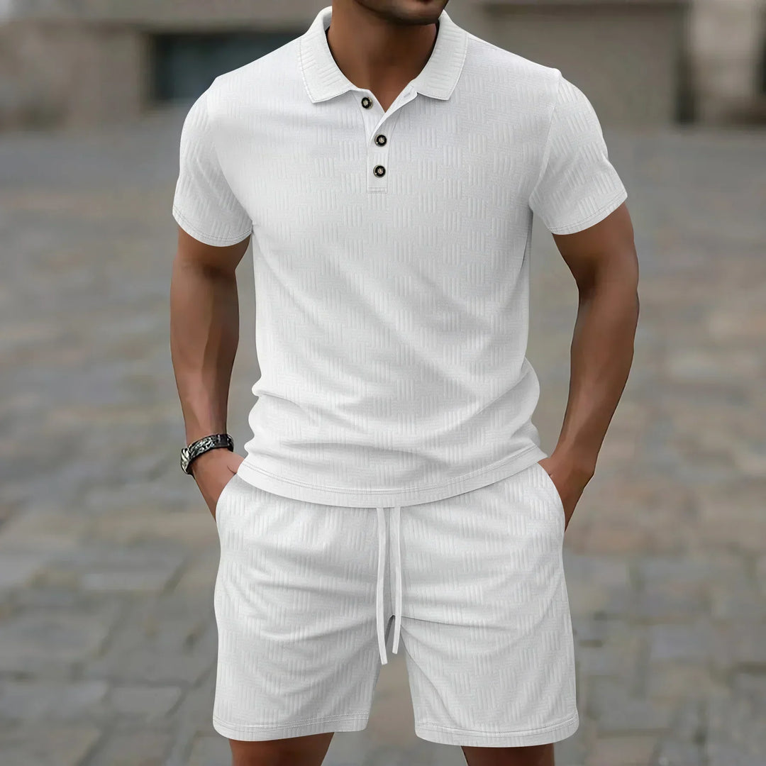 Pryce - Ensemble polo et short légers pour homme