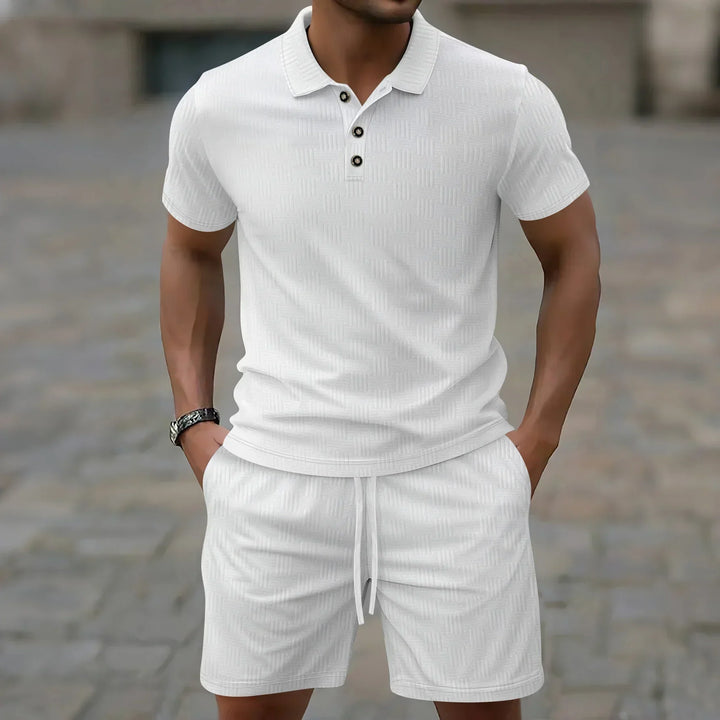 Pryce - Ensemble polo et short légers pour homme