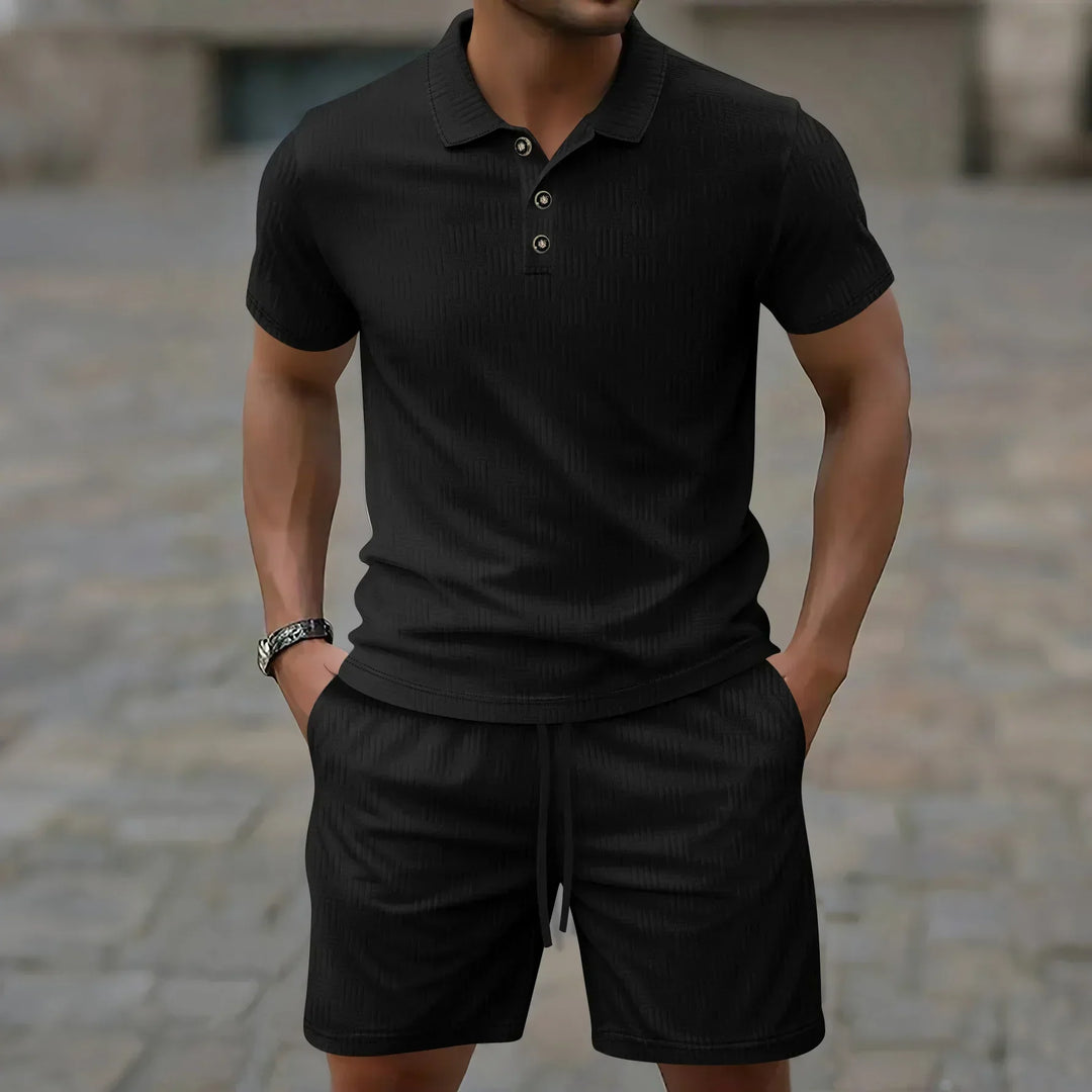 Pryce - Ensemble polo et short légers pour homme