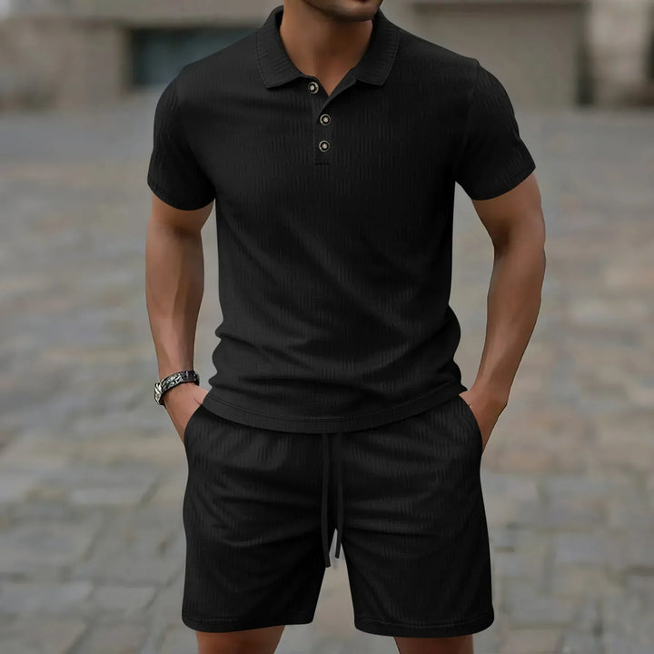 Pryce - Ensemble polo et short légers pour homme