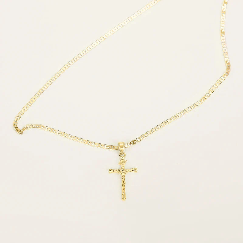 Bayford - Collier avec pendentif croix scintillante