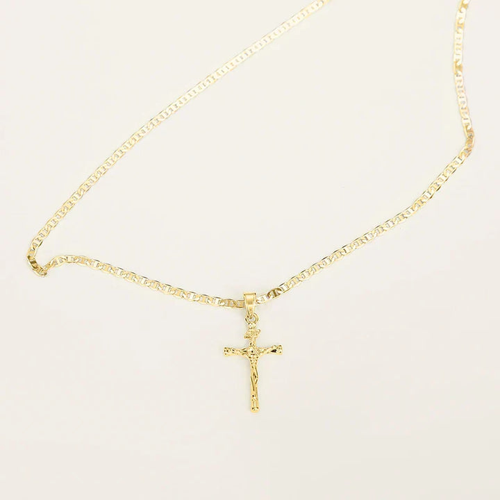 Bayford - Collier avec pendentif croix scintillante