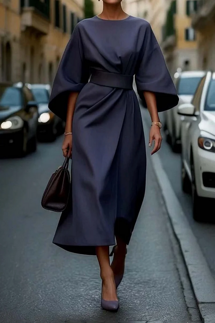 Jessaria - Robe légère à manches bouffantes