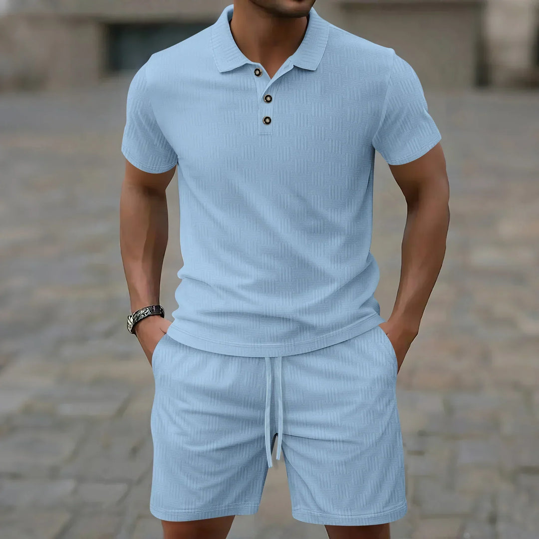 Pryce - Ensemble polo et short légers pour homme