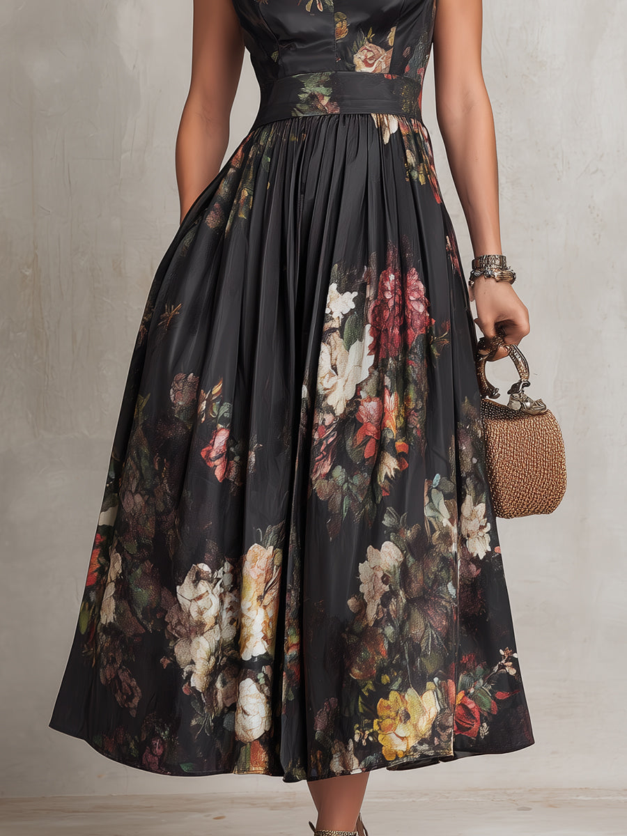 Astoria - Robe midi brillante
