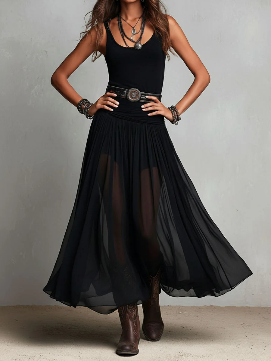 Cressina - Robe longue vaporeuse