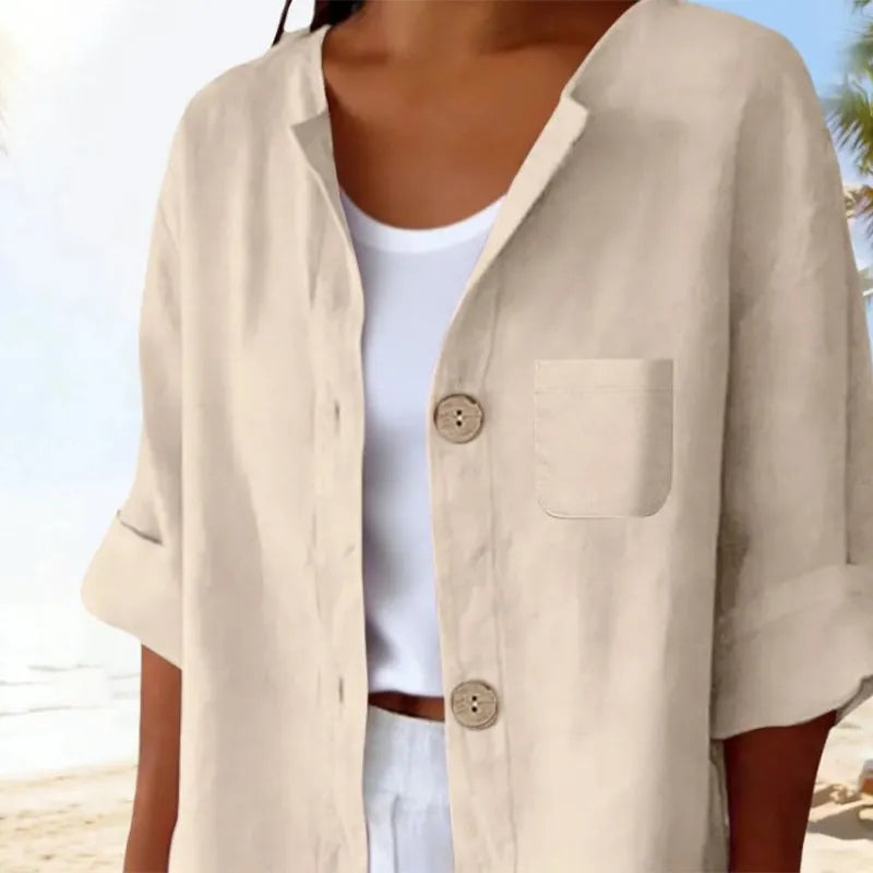 Azelia - Chemise d'été à coupe ample au toucher doux