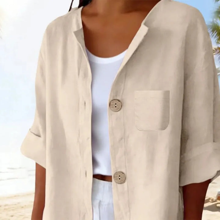 Azelia - Chemise d'été à coupe ample au toucher doux