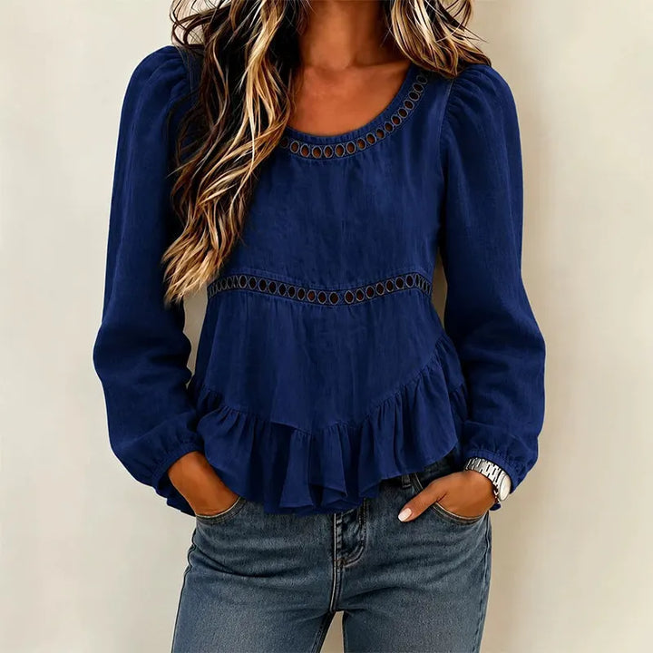 Genevelle - Blouse froncée au toucher doux