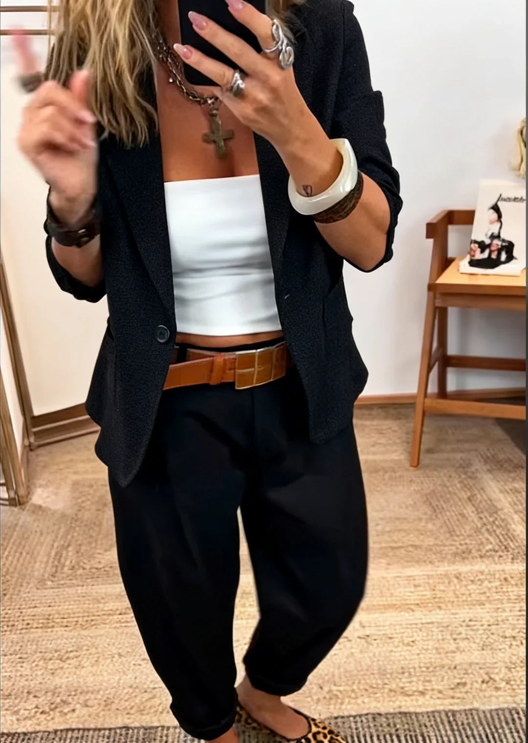 Rosina - Tailleur pantalon doux au toucher