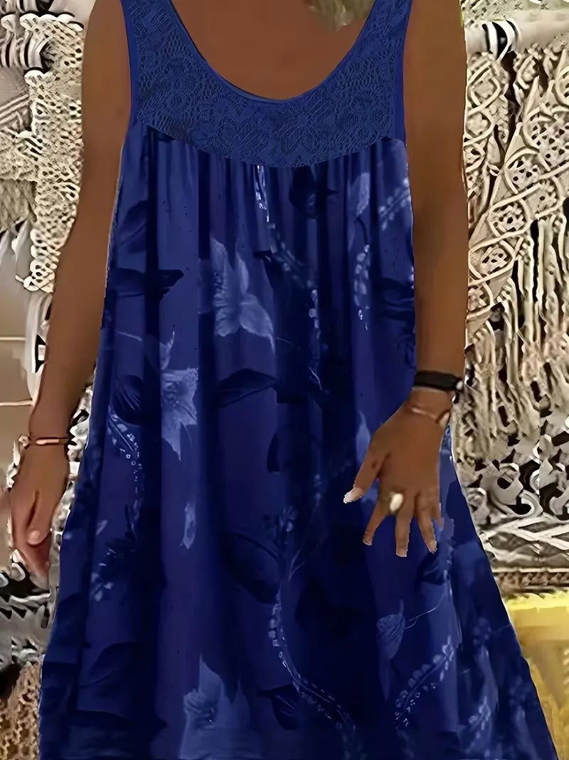 Ariadne - Robe tunique à imprimé floral élégant