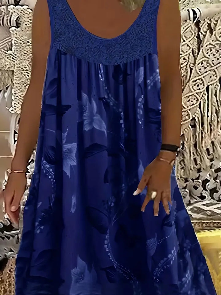 Ariadne - Robe tunique à imprimé floral élégant