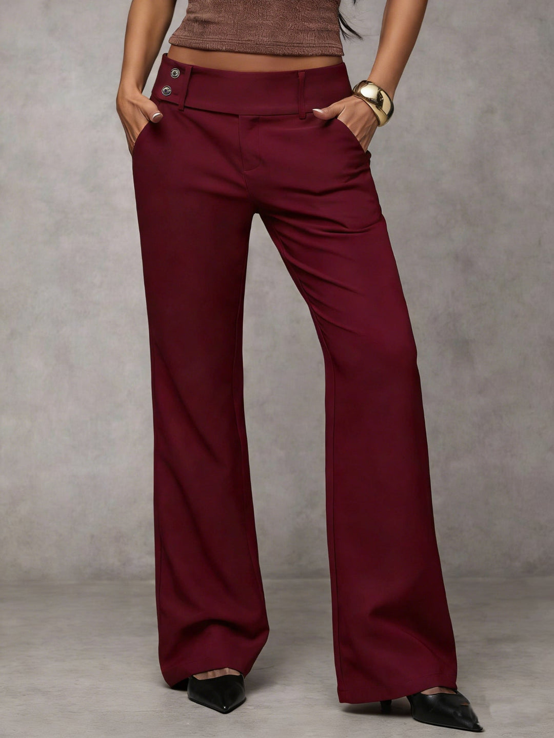Venetia - Pantalon ample taille haute aérien