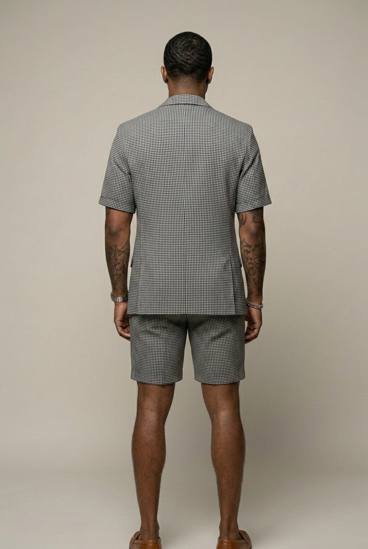 Rufus - Tailleur-short à carreaux sur mesure