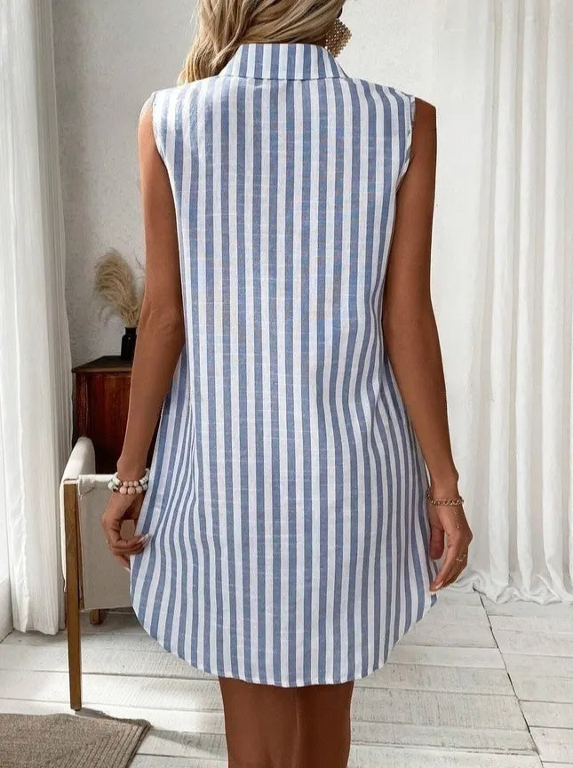 Anora - Robe-chemise à rayures au toucher doux