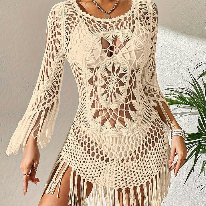 Milena - Sortie de plage en crochet bohème
