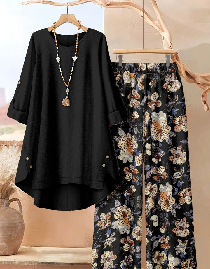 Rosette - Ensemble tunique superposée et aérienne & pantalon ample