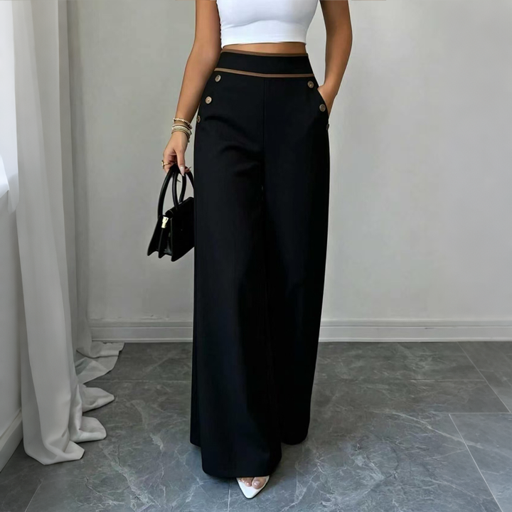 Oriessa - Pantalon marin taille haute