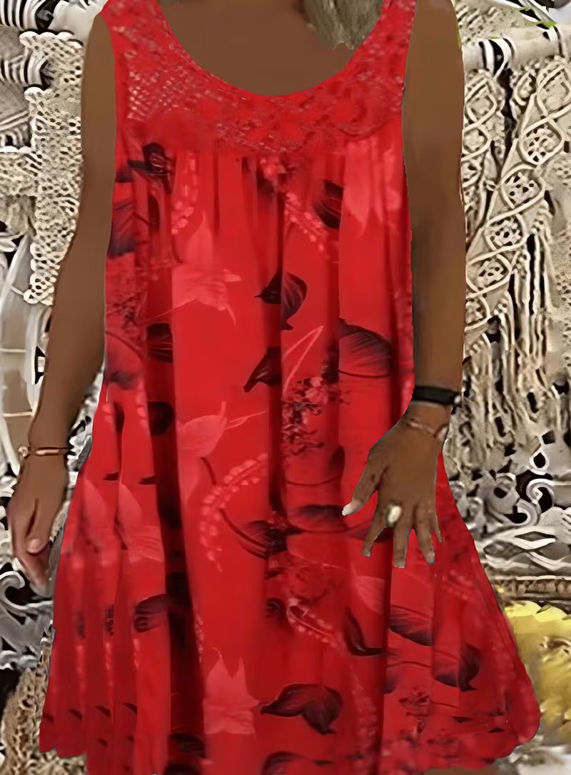 Ariadne - Robe tunique à imprimé floral élégant