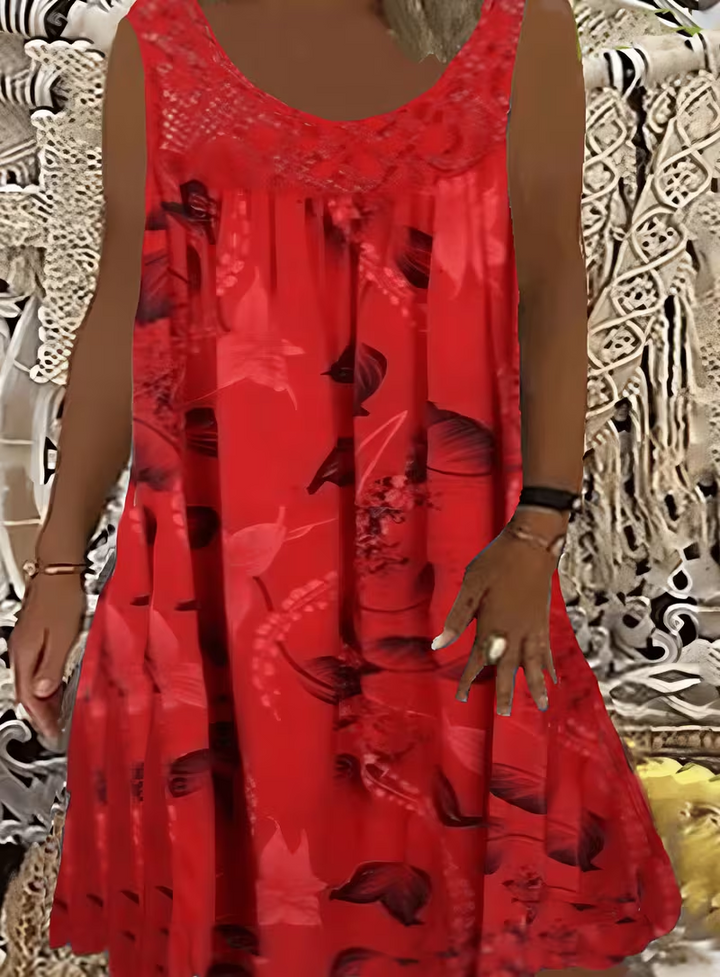 Ariadne - Robe tunique à imprimé floral élégant