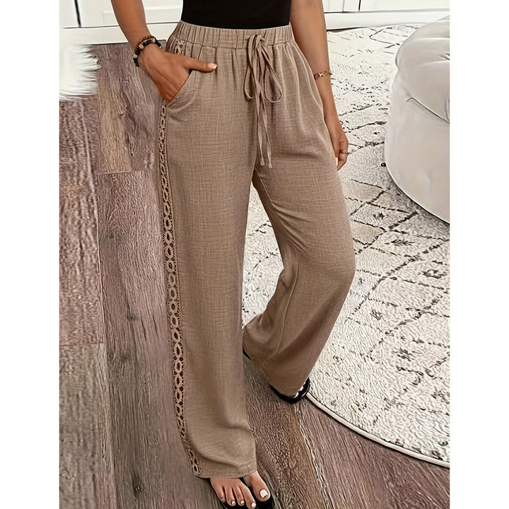 Estrelle - Pantalon d'intérieur à cordon de serrage et finitions en dentelle