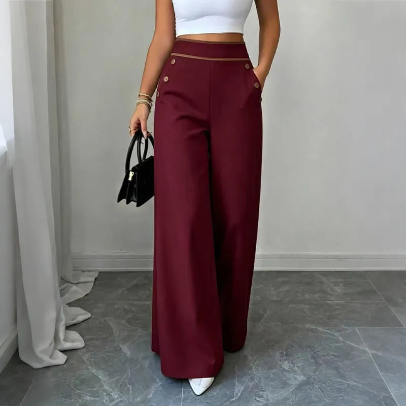 Oriessa - Pantalon marin taille haute