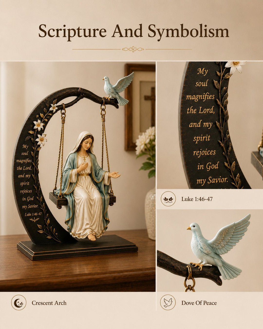Calienne - Sculpture de table Notre-Dame Swing