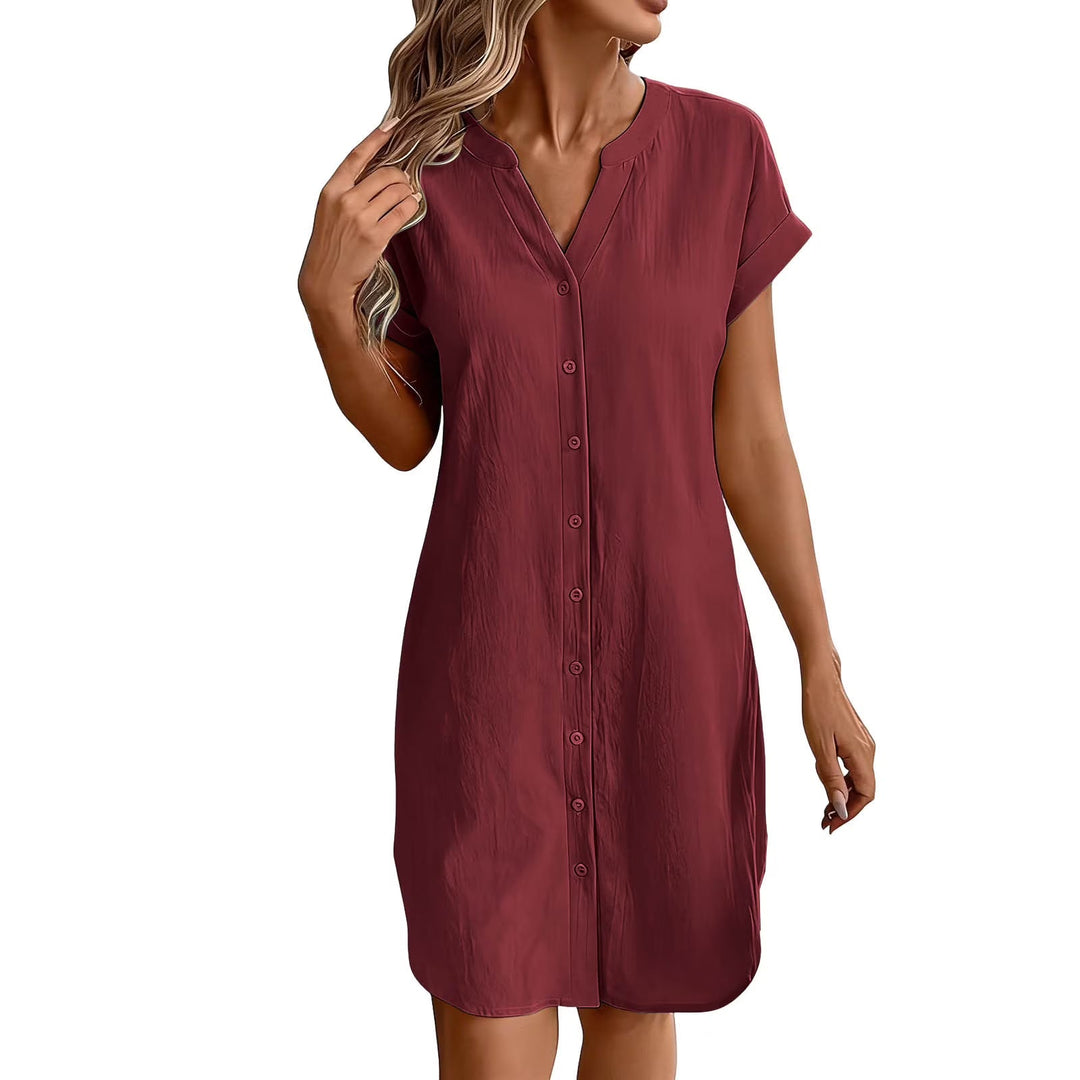 Ainslea - Robe-chemise mini texturée