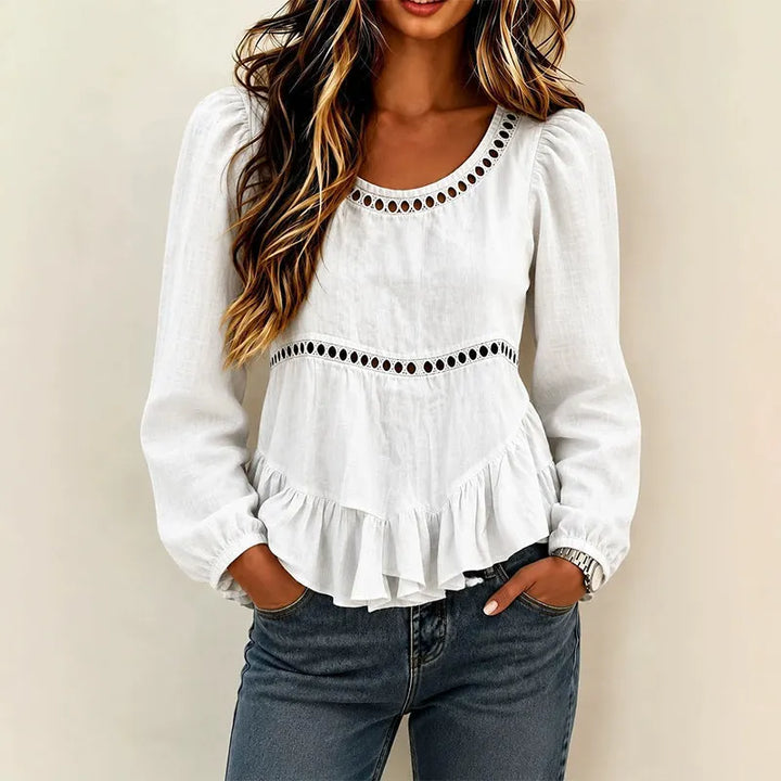 Genevelle - Blouse froncée au toucher doux