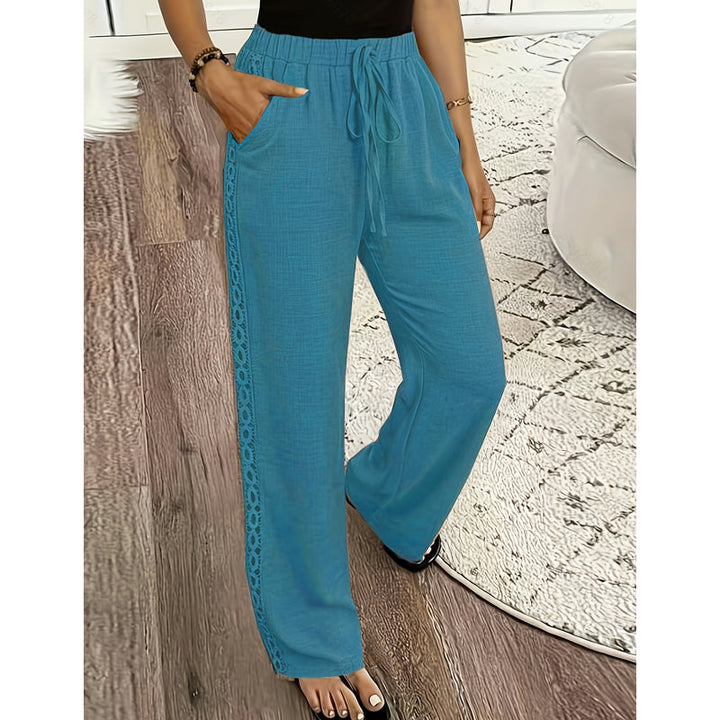 Estrelle - Pantalon d'intérieur à cordon de serrage et finitions en dentelle