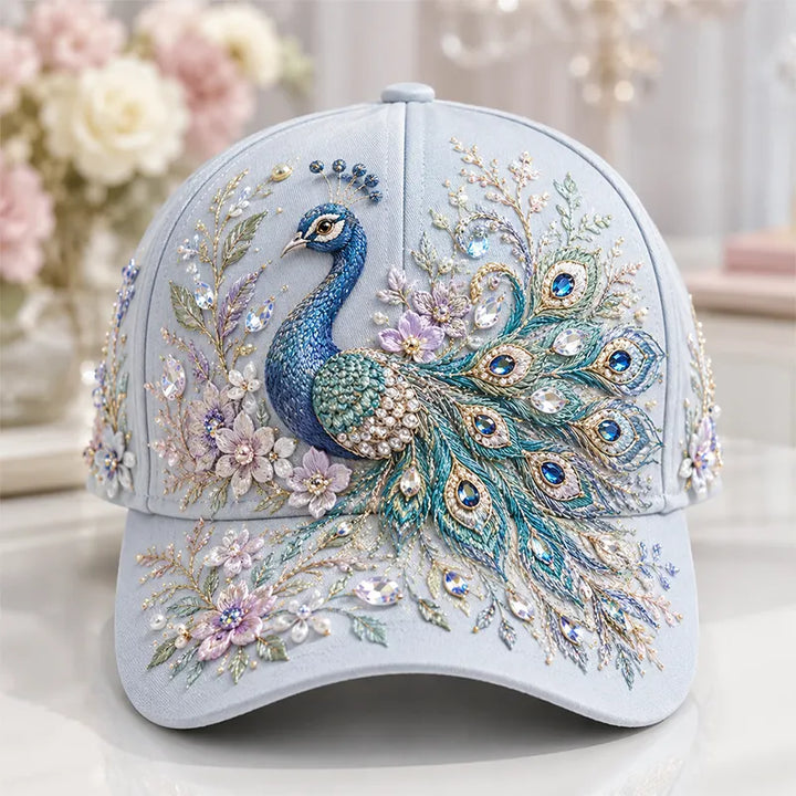 Arlena - Casquette à détail floral équestre