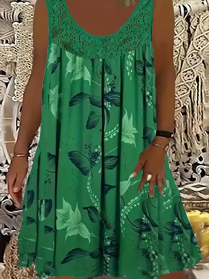 Ariadne - Robe tunique à imprimé floral élégant