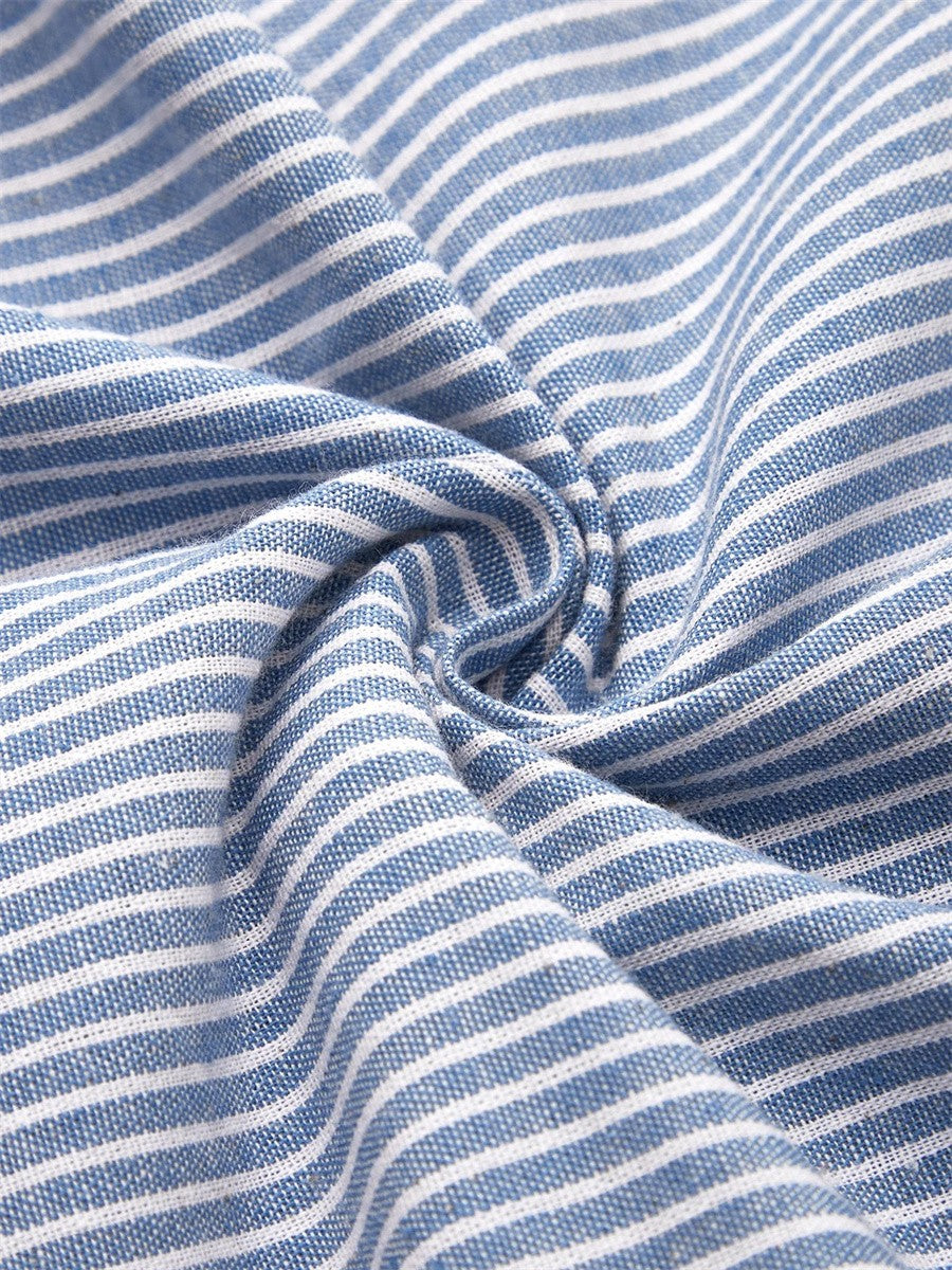 Carmina - Robe midi rayée au toucher doux