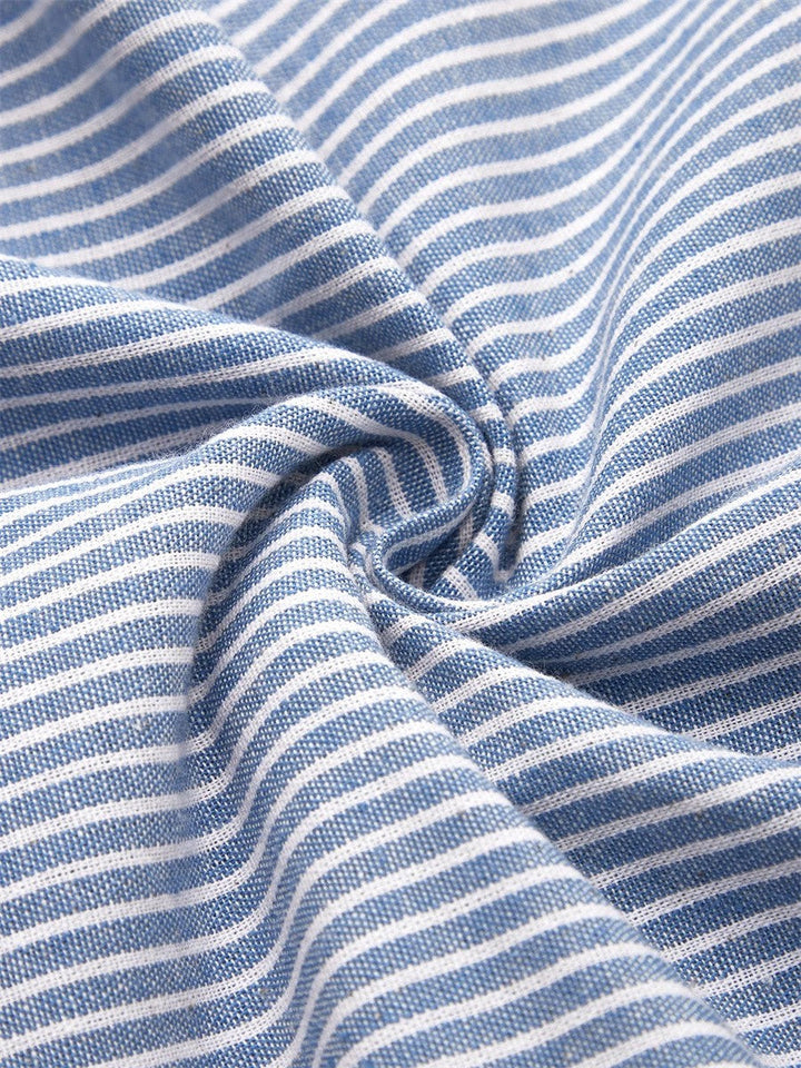Carmina - Robe midi rayée au toucher doux