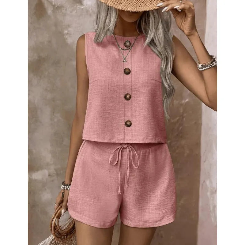 Abilene - Ensemble débardeur texturé et short