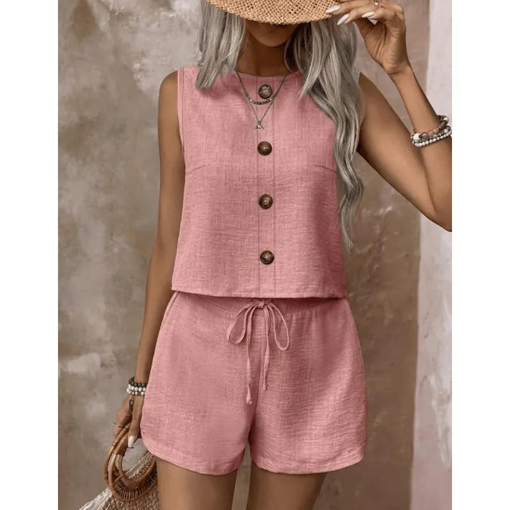 Abilene - Ensemble débardeur texturé et short