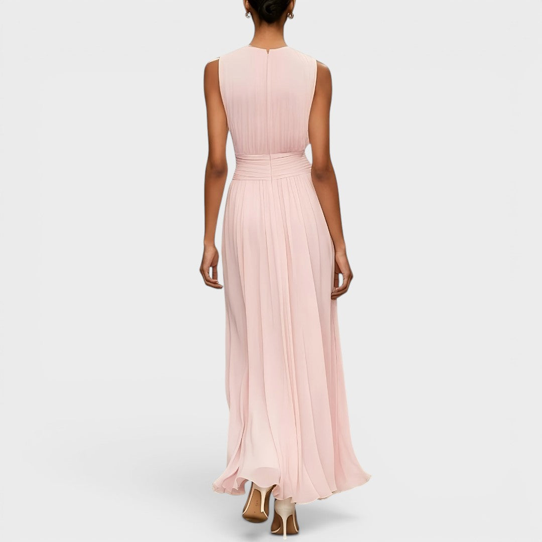 Evadne - Robe midi drapée haut de gamme