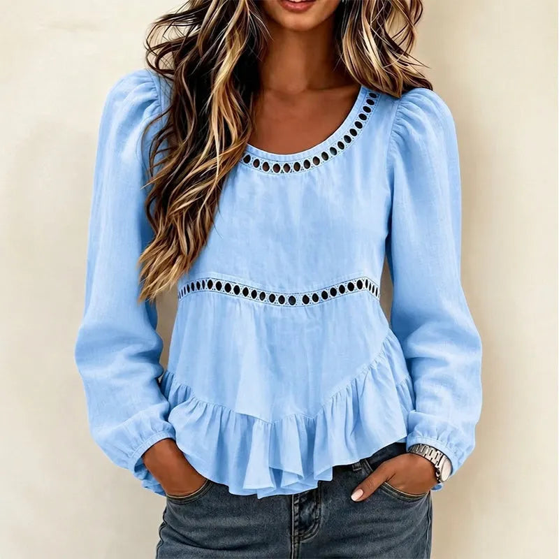 Genevelle - Blouse froncée au toucher doux