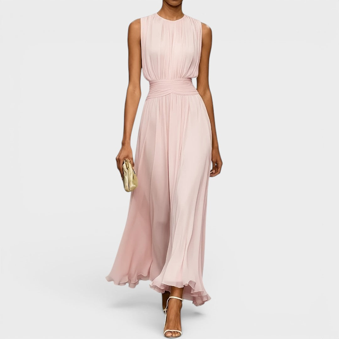 Evadne - Robe midi drapée haut de gamme