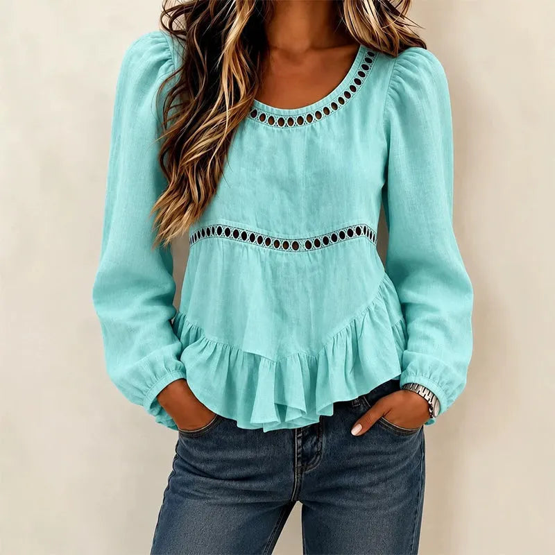 Genevelle - Blouse froncée au toucher doux