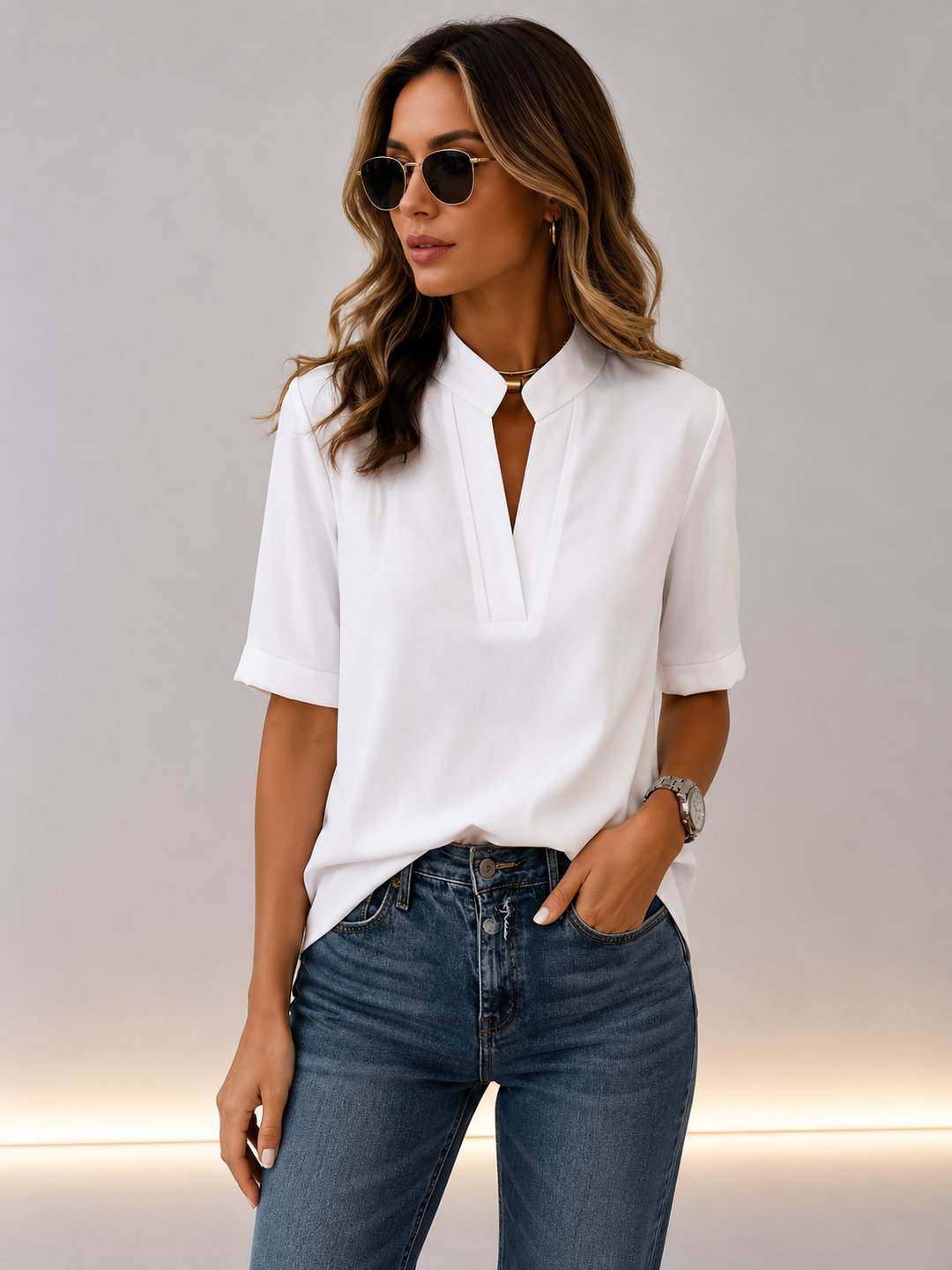 Lucy - Chemise décontractée au toucher doux